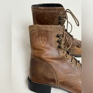 Ariat | Shoes | Ariat Distressed Heritage Lacer Mens Western  display picture 1
